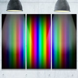 glowing rainbow lines abstract digital art canvas print PT8100