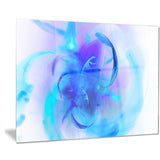fractal blue 3d wallpaper art floral digital art canvas print PT8111