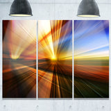 rays of speed reflection abstract digital art canvas print PT8128