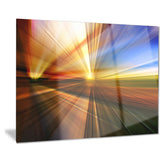 rays of speed reflection abstract digital art canvas print PT8128