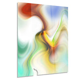 rays of speed curved abstract digital art canvas print PT8132