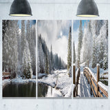 winter morning panorama landscape photo canvas print PT8161