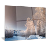 futuristic winter sky landscape photo canvas print PT8169