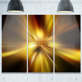 explosion of golden hue abstract digital art canvas print PT8181