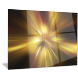 explosion of golden hue abstract digital art canvas print PT8181