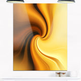 brown waves curved texture abstract digital art canvas print PT8182