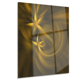play of golden stars abstract digital art canvas print PT8183