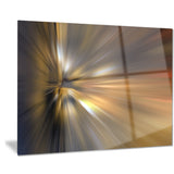 glowing brown focus light abstract digital canvas print PT8185