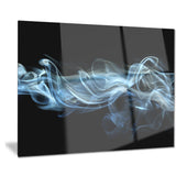 blue smoke in black abstract digital art canvas print PT8213