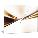 dynamic golden waves abstract digital art canvas print PT8216