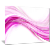abstract pink downward waves abstract digital canvas print PT8225