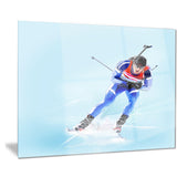 professional male skier portrait digital art canvas print PT8252