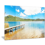 lake in new zealand panorama landscape photo canvas print PT8284