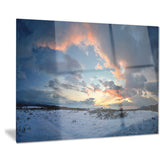dark winter sky landscape photography canvas print PT8319