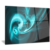 blue colored smoke pattern abstract digital art canvas print PT8330