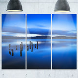blue clouds at evening seascape photo canvas print PT8384