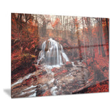 silver stream waterfall close up landscape photo canvas print PT8438