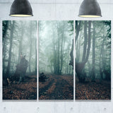 dark forest and dark trees landscape photo canvas print PT8465