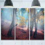 mysterious fairytale yellow wood landscape photo canvas print PT8488