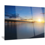 abandoned piers in the sea seascape photo canvas print PT8644