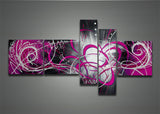 Purple Abstract Painting 1006 - 66 x 36in