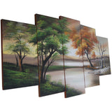 Forest Art Painting - Trees in All Seasons 1073 - 60x32in