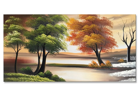 Nature Four Seasons Single Panel 1073s- 16x32in