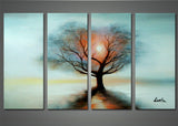 Tree in the Night – Modern Tree Painting 1130 - 56 x 32in