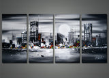 Sleeping City – Modern Cityscape Art 1135 - 56 x 32in