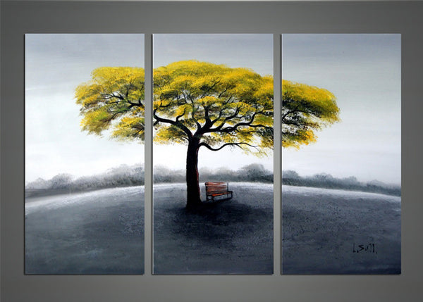 Tree in Solitude - Modern Tree Painting 1155 - 36x32in