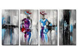 Nice to Meet you - Modern Figures Painting 1156 - 48x30in