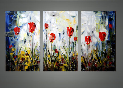 Floral Art Painting 1158 - 48x28in.