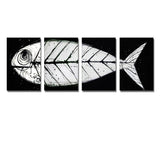 Fish Art Painting 116 - 60x20in