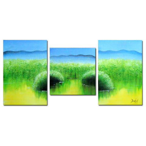 Earth to Sky - Lush Nature Canvas Art 1222 - 60x28 in