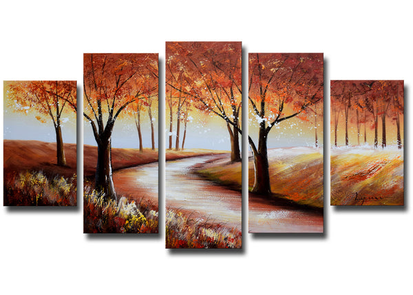 Streaming Through Colorful Forest 1231 - 60x32in