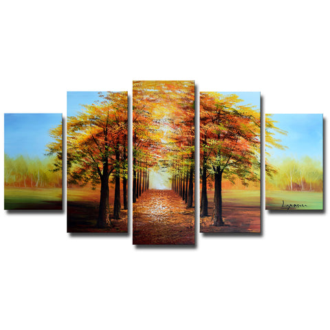 Warm Welcome - Tree Art Painting 1234 - 60x32in