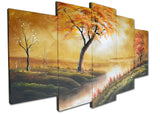 Stream Diversion Large Art Painting 1240 - 60x32in