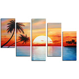 Multipanel Seascape Oil Painting  347 - 40x34in