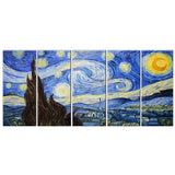 Starry Night Oil Painting on Canvas 4064 60x28in