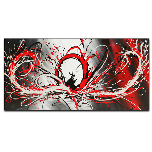 Red Modern Abstract 414s - 32x16in