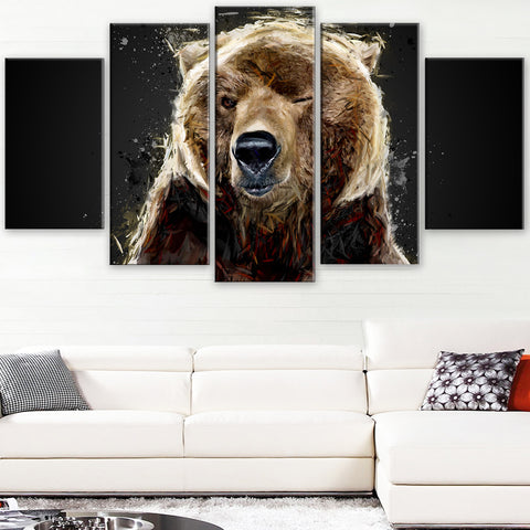 Brown Bear - Animal Canvas Print - 2301