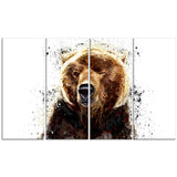 Brown Bear - Animal Canvas Print PT2302