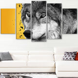 Gazing Wolf- Animal Canvas Print PT2305