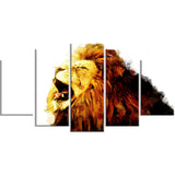 Roaring Lion- Animal Canvas Print PT2316