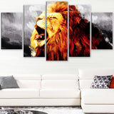 Roaring Lion - Animal Canvas Print PT2317