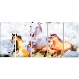 Galloping Together- Animal Canvas Print PT2319