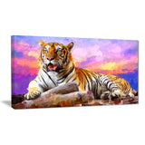 King of Tigers- Animal Canvas Print PT2339