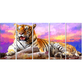 King of Tigers- Animal Canvas Print PT2339