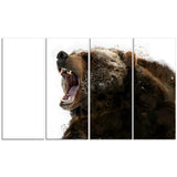 Beware of the Bear- Animal Canvas Print PT2341