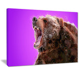 Beware of the Bear - Animal Canvas Print PT2343